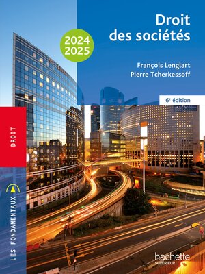 cover image of Fondamentaux --Droit des sociétés 2024-2025